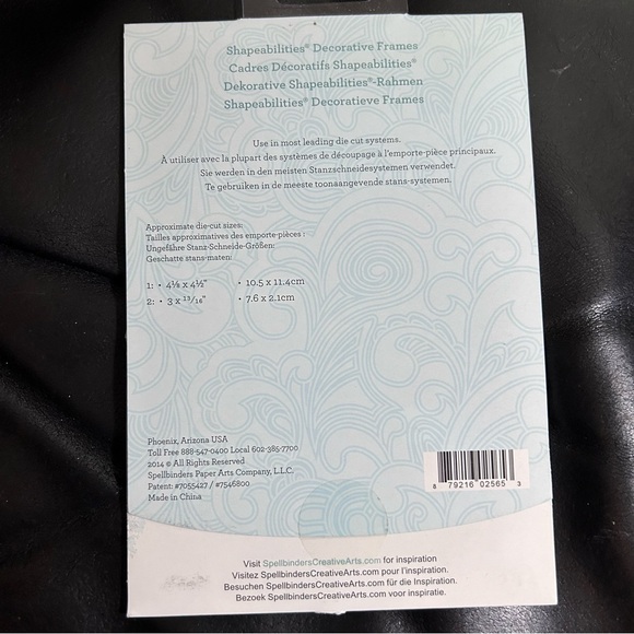 Spellbinders Shapeabilities FLEUR ESSENCE 2 pcs - Picture 5 of 5